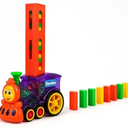 Domino Train Engine Toy for Boys Girls – Laying Domino Blocks (60 pcs)-image-57