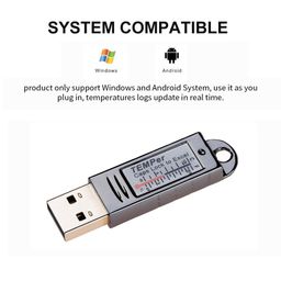 pcsensor USB Thermometer Reusable PC Temperature Measurement Real Time Data Logger Recorder Remote Email Alarm Monitor HID High Accuracy, with Software to Generate TXT image 5