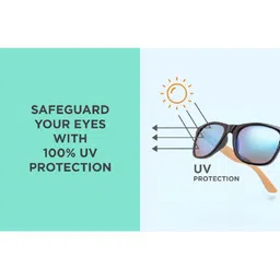 SUNNIES Square Sunglasses with Polarised and UV Protected Lens image 3