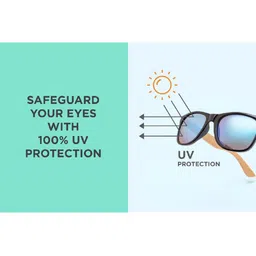 SUNNIES Rectangle Lens with Polarised and UV Protected Sunglasses image 2