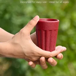 Eha Red 4 Pieces Textured Kulladhs Cups 100 ml each image 2