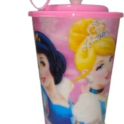 3D Multi-Color Sipper Glass with Straw for Kids Toddler-image-47