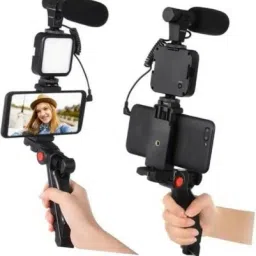 ChoicitAsia Vlogging Kit for Video Making with Bluetooth Remote, Mic, Mini Tripod Stand_M36 Monopod Kit-19