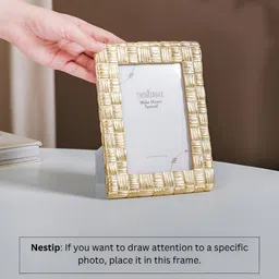 Nestasia Gold-Toned Acrylic Table Photo Frames image 4