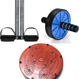 DOUBLE SPRING TUMMY TRIMMER WITH TWISTER AND AB WHEEL Fitness Accessory Kit Kit-image-31