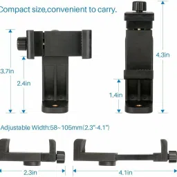 SRV Universal 360° Rotating Vertical Tripod Monopod Mount Supports Width Upto 2.3 – 4.1 Inches Smartphones Tripod (Black, Supports Up to 500 g) Tripod Kit image 4