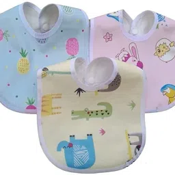 New Born Water Resistant-Premium Super Soft Cotton Daily Use bibs-picture-23