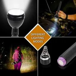 crentila Rechargeable 2 Mode 700 Meter Long Range Waterproof LED Outdoor Search Light Torch image 4