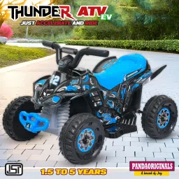 Thunder Atv Ev Music & Lights, Forward and Backward Gear, Built in MP3 player Car Battery Operated Ride On-image-40