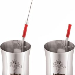 Glass Tumbler with Straw Cleaning Brush & Silicon 150ml-2-image-13