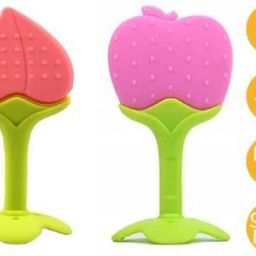 Baby Fruit Shape Silicone Teethers FDA-Approved Soft Silicone, BPA-Free Infants Teether and Feeder-image-46