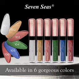 Seven Seas Chrome Long Lasting & Smudge-Proof Liquid Eyeshadow 7 ml - Chambray 105 image 3