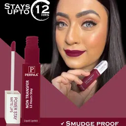 PERPAA Set Of 2 Power Stay Non Transfer Liquid Matte Lipstick 5ml Each - Shades 09 & 21 image 4