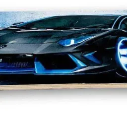 s.v.enterprises Blue Car Portable Handheld Skateboard, 24" Light Flashing 4 Wheels Motorized Skateboard image 5