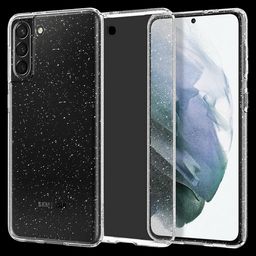 spigen Liquid Crystal Glitter TPU Back Cover for SAMSUNG Galaxy S21 (Wireless Charging Compatible, Crystal Quartz)-image-90