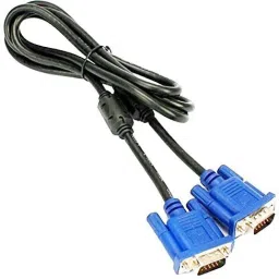 GoodsBazaar Combo Set of Male to Male 15 Pin VGA and Power Cable for ComputeR Combo Set image 2