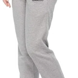 Women Solid Silver Track Pants-image-30