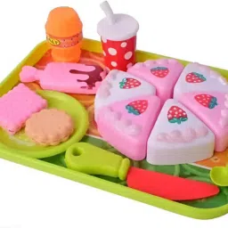 Cake Tableware Food Play Toy Set For Kids.Role Play Toy Set-image-7