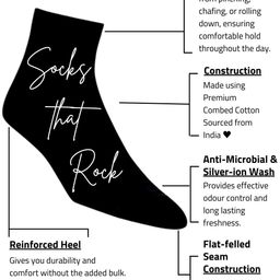 Dynamocks Unisex Pack Of 3 Patterned Ankle Length Socks image 3
