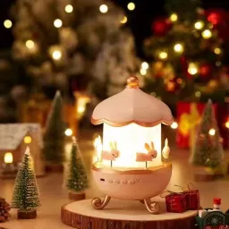 Bunny 360° Rotataing Night Light Projector 6 Set Film for Kids MagicalRoom Decor Night Lamp-10