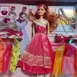 tagos bazar Dolls Changing Clothes for Girls Dolls Pretend Play for Kids Girls toys-picture-10
