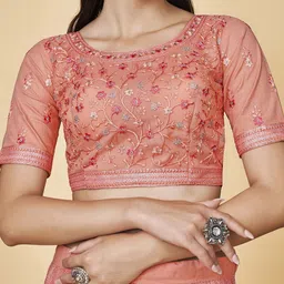 Fusionic Embroidered Sequinned Semi-Stitched Lehenga & Unstitched Blouse With Dupatta image 4