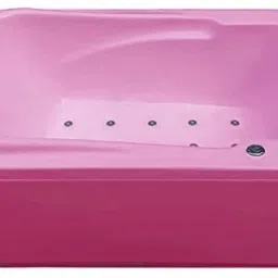 Bonn 4.5 Feet Acrylic Portable With Bubble Bath - Pink Free-standing Bathtub-image-42