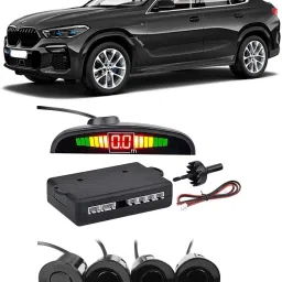 PKNB0077 Black Car Reverse Parking Sensor with LED Display 4 Sensor PKNB0077 Parking Sensor-image-1