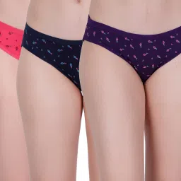 Pack of 3 Women Hipster Multicolor Panty-image-27