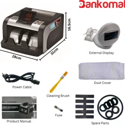 BANKOMAT Note/Bill/Currency Counting Machine with Fake Note Detection,Batch Mode & Fast Note Counting Machine image 4