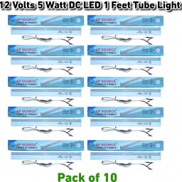 5 WATT 12 VOLT DC LED TUBELIGHT PACK OF 10 5 W 8 cm Tube Light-22