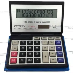 uratech CT-8855V FOLDING CALCULATOR WITH SMART AND SOFT BUTTON Financial Calculator image 3