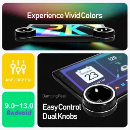 sound boss QLED 2K Diamond Series Androidify 4th Generation 10.1 Inch (2GB/32GB) Android. Car Stereo image 3