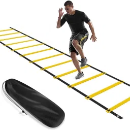 Agility Ladder 4 meter Speed Training Ladder with 10 Adjustable Rungs, for Soccer, Football, Sports Training - Includes Heavy Duty Carry Bag Speed Ladder-picture-18