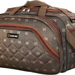 60 L Strolley Duffel Bag - ABROWNCHIK_15-12 - Brown - Large Capacity-image-87