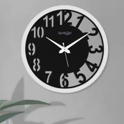 random White Plastic Big Modern Wall Clock-picture-48