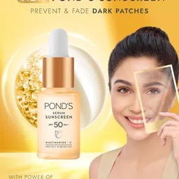 Ponds SPF 50 PA+++ UVA UVB Protect & Brighten Serum Sunscreen with Niacinamide C - 14 ml image 5