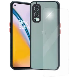 Arrow Duplex Screen Protector & Polycarbonate Back Cover Combo for OnePlus Nord 2 5G (Anti Scratch Design, Black)-7