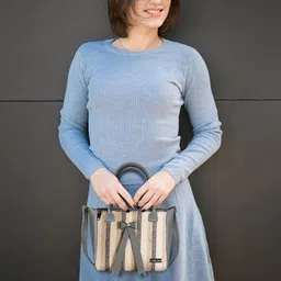 LOREM Textured Structured Handheld Bag image 2