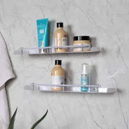 utility jet Acrylic White Set of 2 Wall Shelves-picture-20