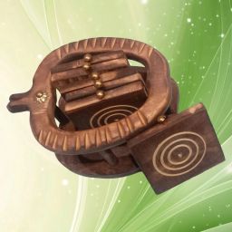 Round Reversible Wood Coaster Set-image-86