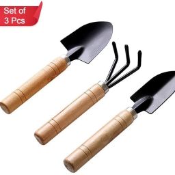 Small Gardening Tools Set: Cultivator, Trowel & Fork (Set Of 3) Garden Tool Kit-image-40
