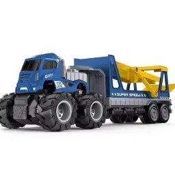 Die Cast Transport Car Carrier Trailer Truck Double Deck Tow Toys For Kids Gift-image-48