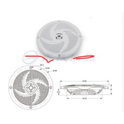 THE STYLE SUTRA® 2xWhite Waterproof Round Speaker Sound System for Boat Marine Car RV | Parts & Accessories | Boat Parts | Electronics & Navigation | Radio & Communications image 4