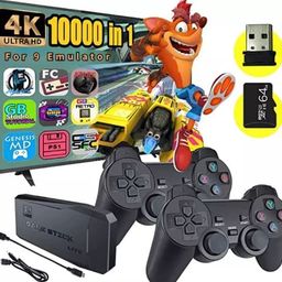 New World TV Video Game Wireless Retro Game Console, Plug and Play Video Game Stick Built in 10000+ Games,9 Classic Emulators, High Definition HDMI Output for TV with Dual 2.4G Wireless Controllers image 1