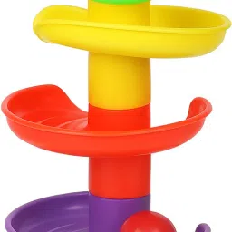 Colorful Ball Drop Tower Toy with Animal Face-33