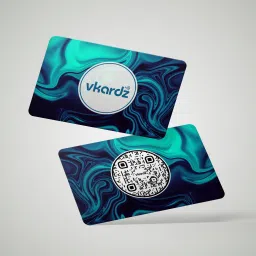 Vkardz - Blue Fluid Magic NFC & Smart Digital Contactless PVC NFC Business Card-image-19