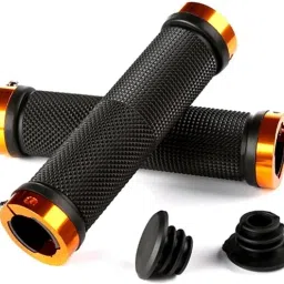 Mountain Bike cycle Handlebar Grips Soft Rubber Anti-slip Handle Grip Lock Bar End Bicycle Handle Grip-3