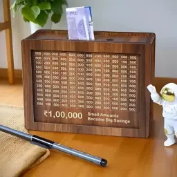 MONEY saving box Counting target money box Coin Bank-image-56