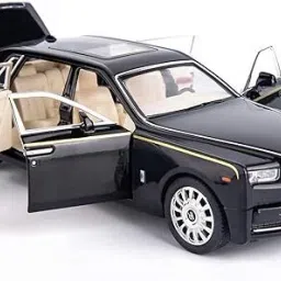 1:32 Rolls Royce Phantom Diecast Metal Pullback Openable Doors Toy Cars-image-9